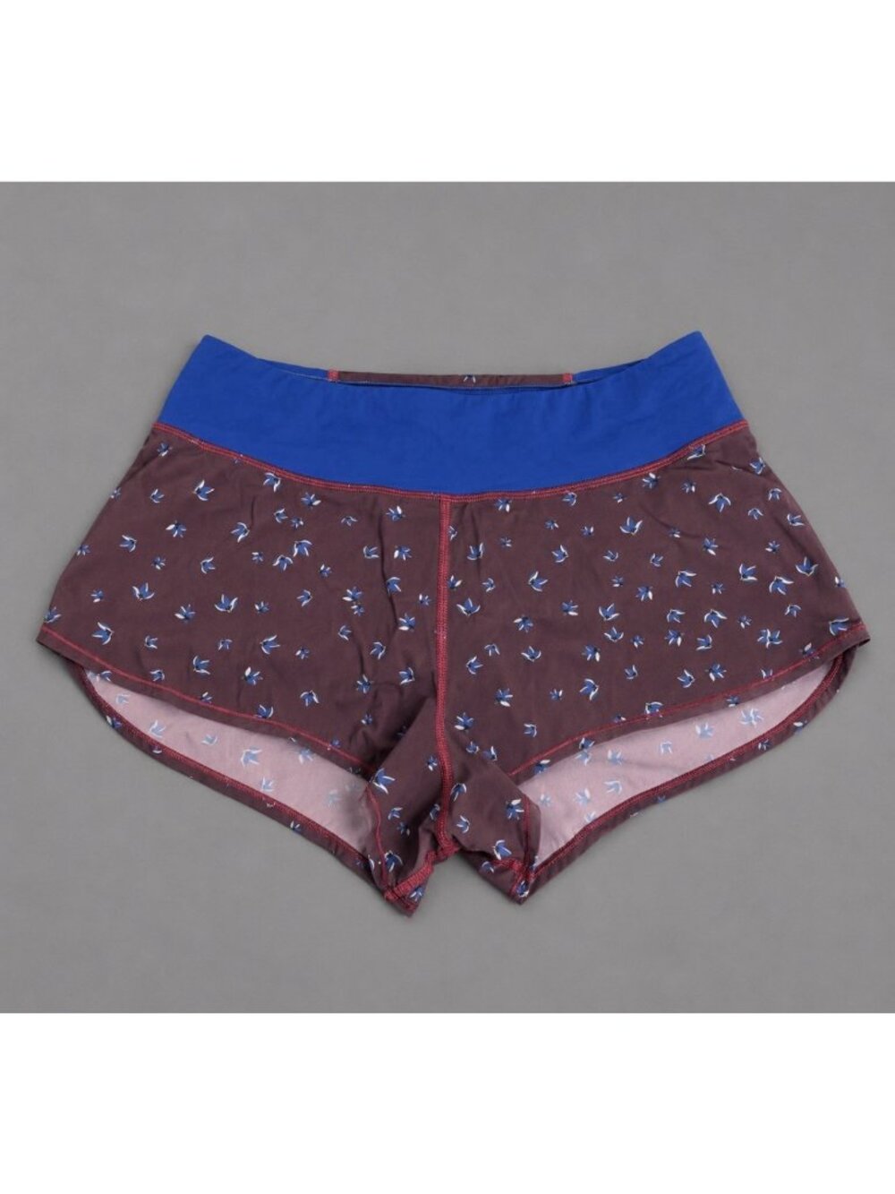 JOLYN Womens M Kiara Running Shorts Purple/Blue Print